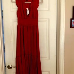 Beautiful rust color dress Banana Republic